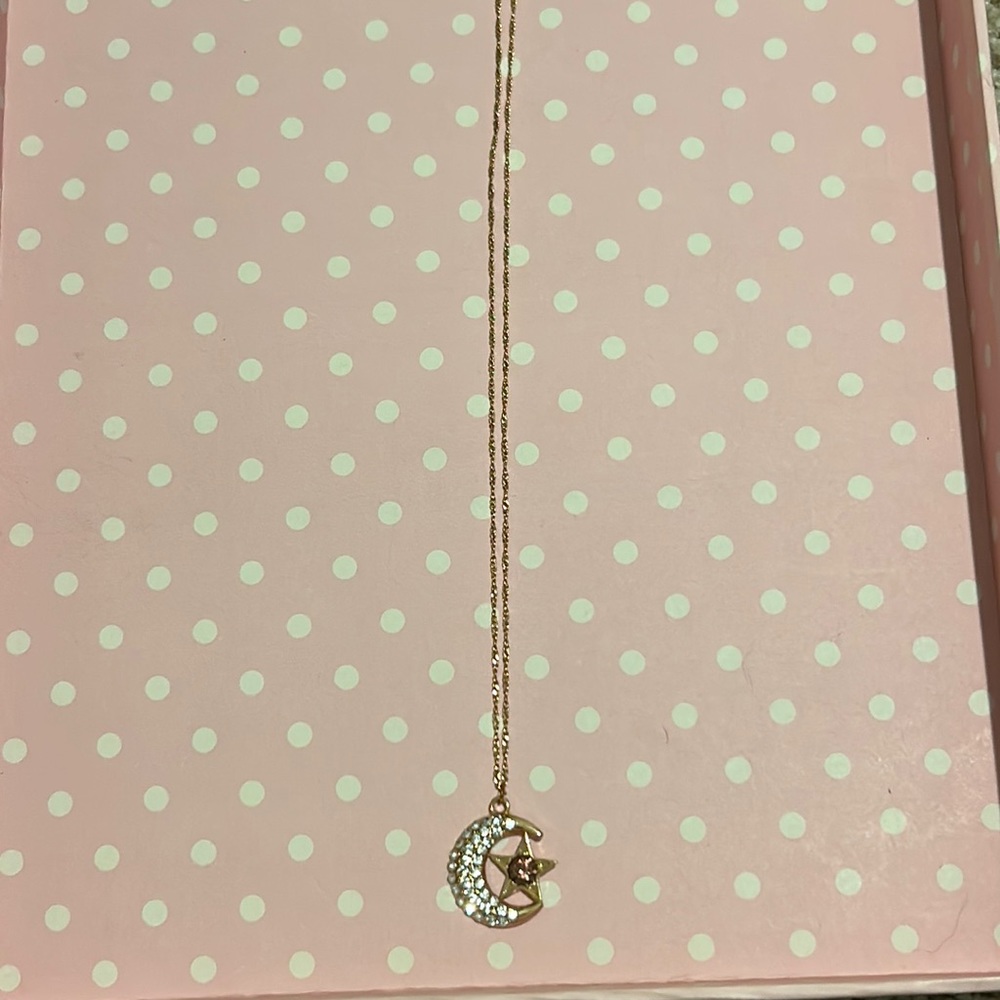 Moon and Star Necklace